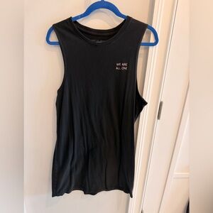 Spiritual Gangster Black Sleeveless Tank Dress, size Large